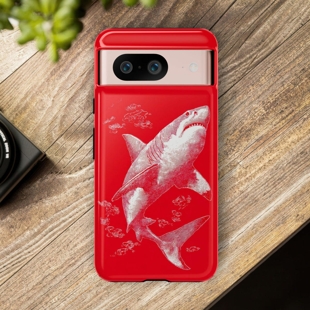 The Shark - Etching Style Series Graphic Tough Phone Cases