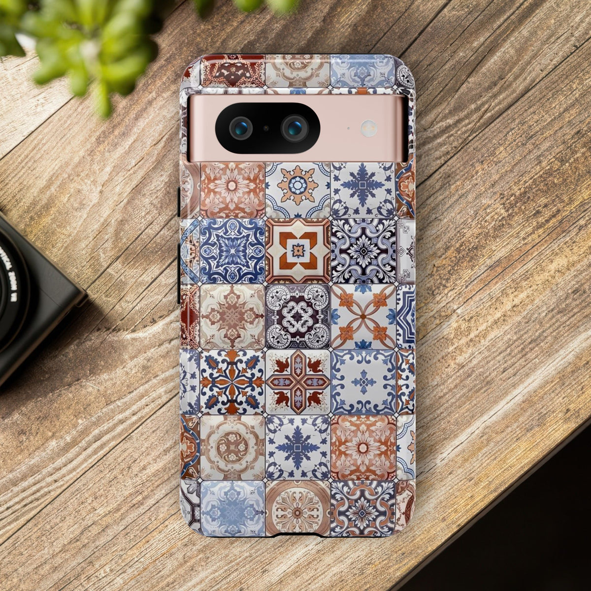 Vintage Mosaic Tile Graphic Tough Phone Cases