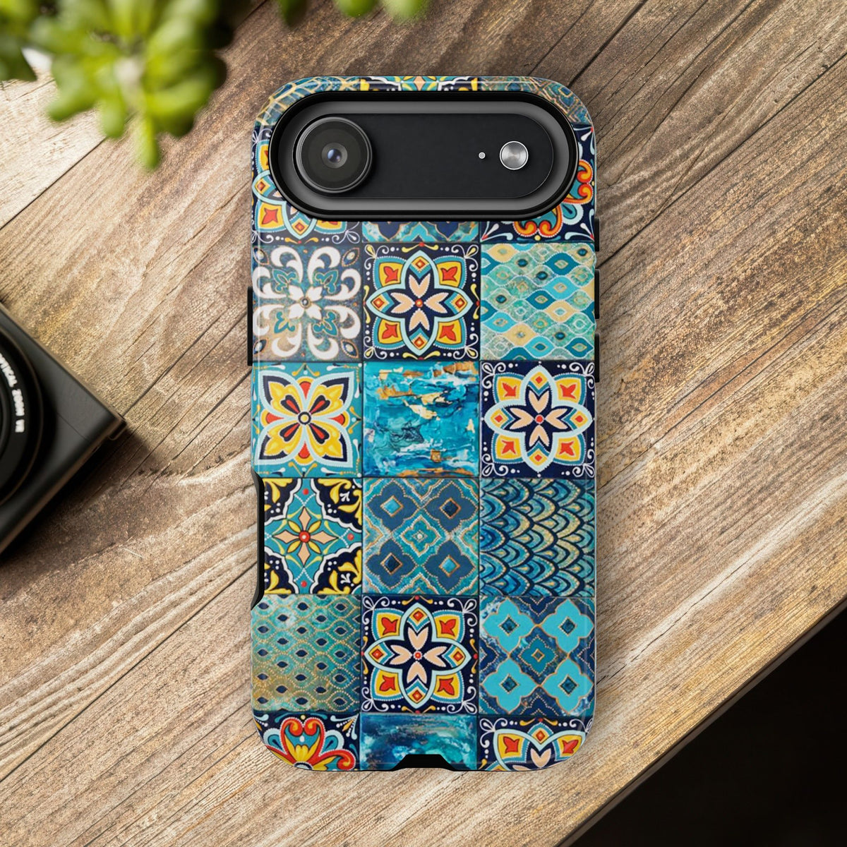 Vintage Mosaic Tile Graphic Tough Phone Cases