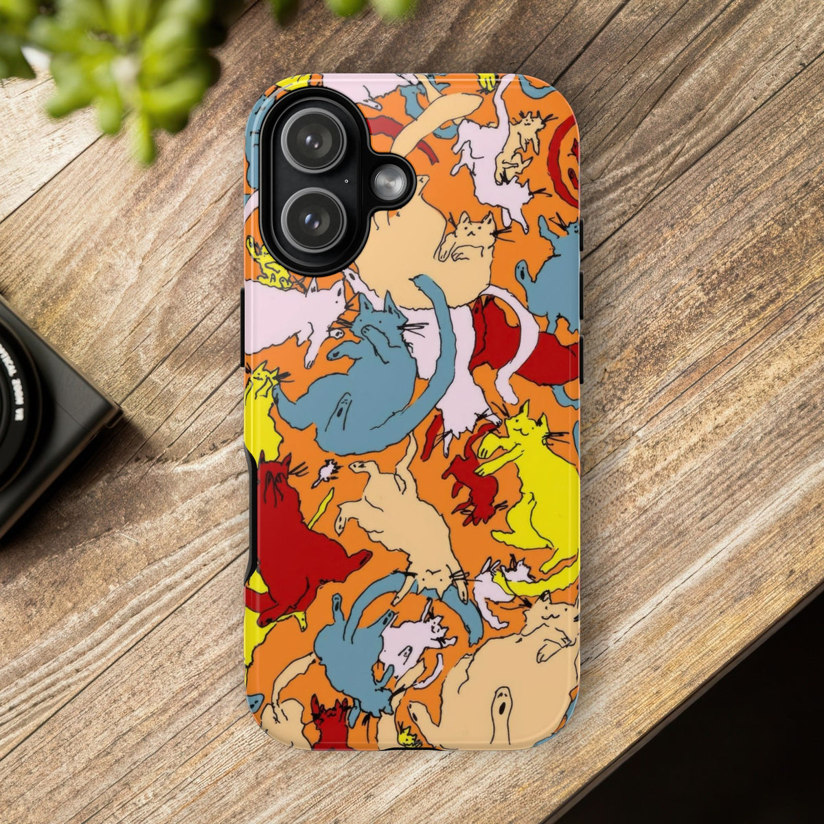 Aesthetic Cats Case - Vintage Kitty Graphic Tough Phone Cases