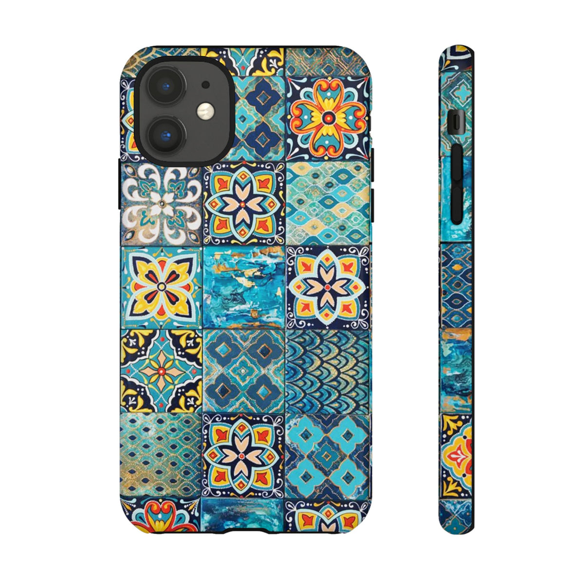 Vintage Mosaic Tile Graphic Tough Phone Cases