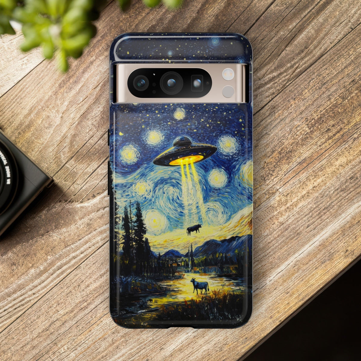 Vintage Alien UFO Graphic Tough Phone Cases