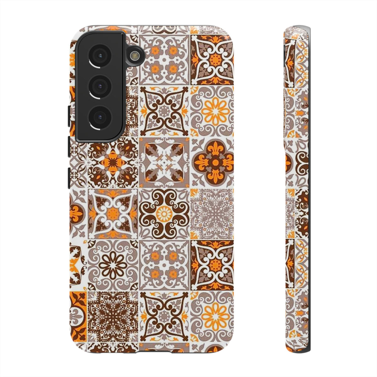 Vintage Mosaic Tile Graphic Tough Phone Cases