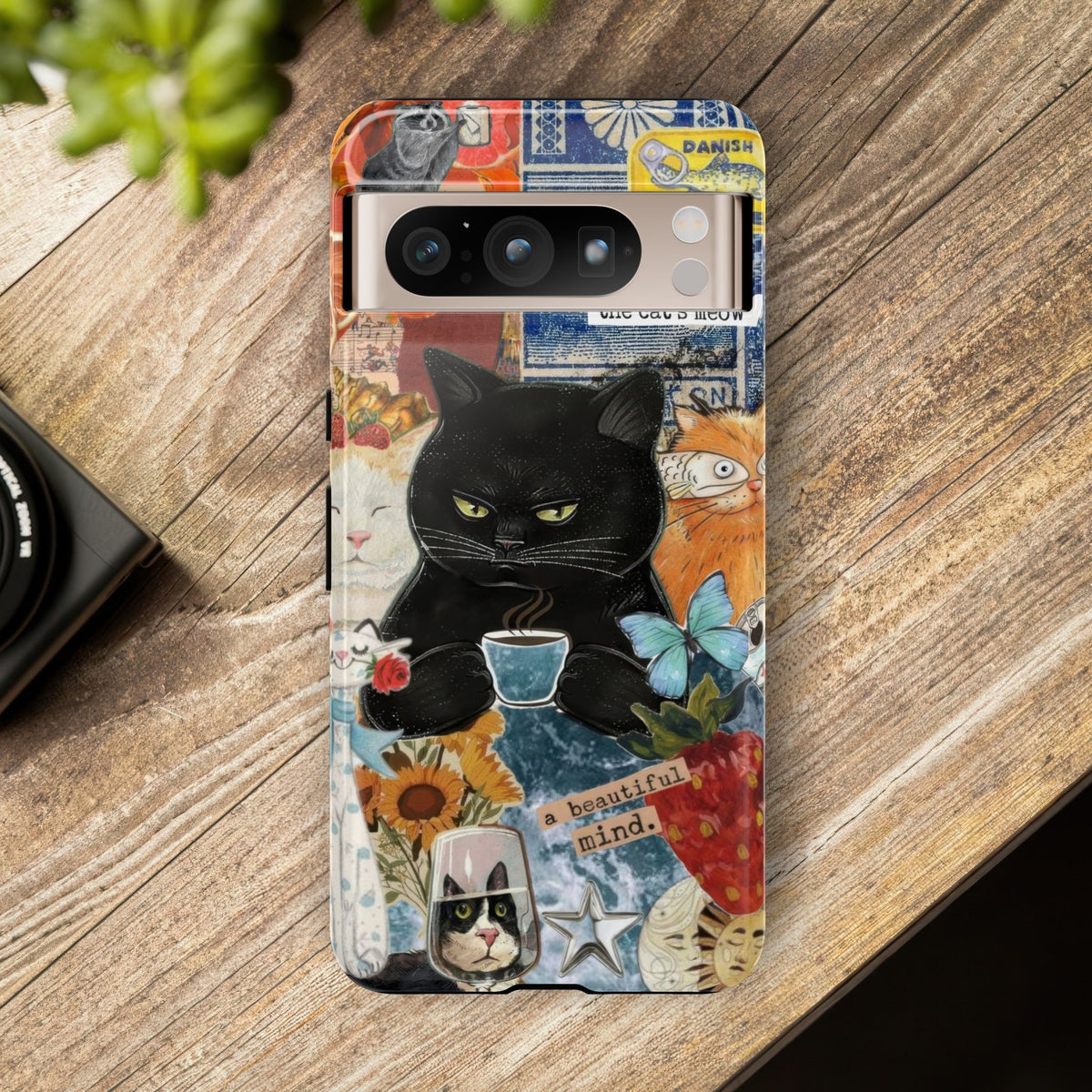 Aesthetic Cats Case - Vintage Kitty Graphic Tough Phone Cases