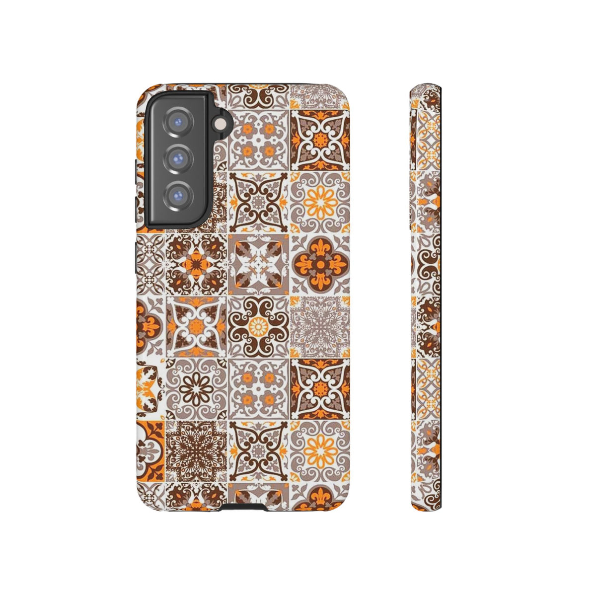 Vintage Mosaic Tile Graphic Tough Phone Cases