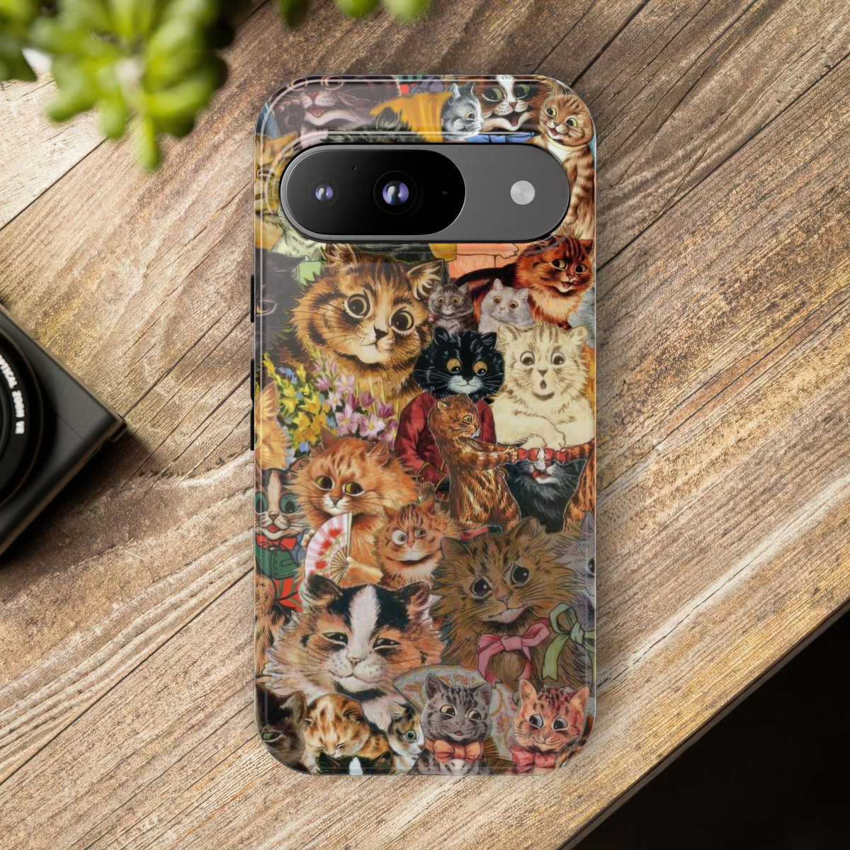 Aesthetic Cats Case - Vintage Kitty Graphic Tough Phone Cases