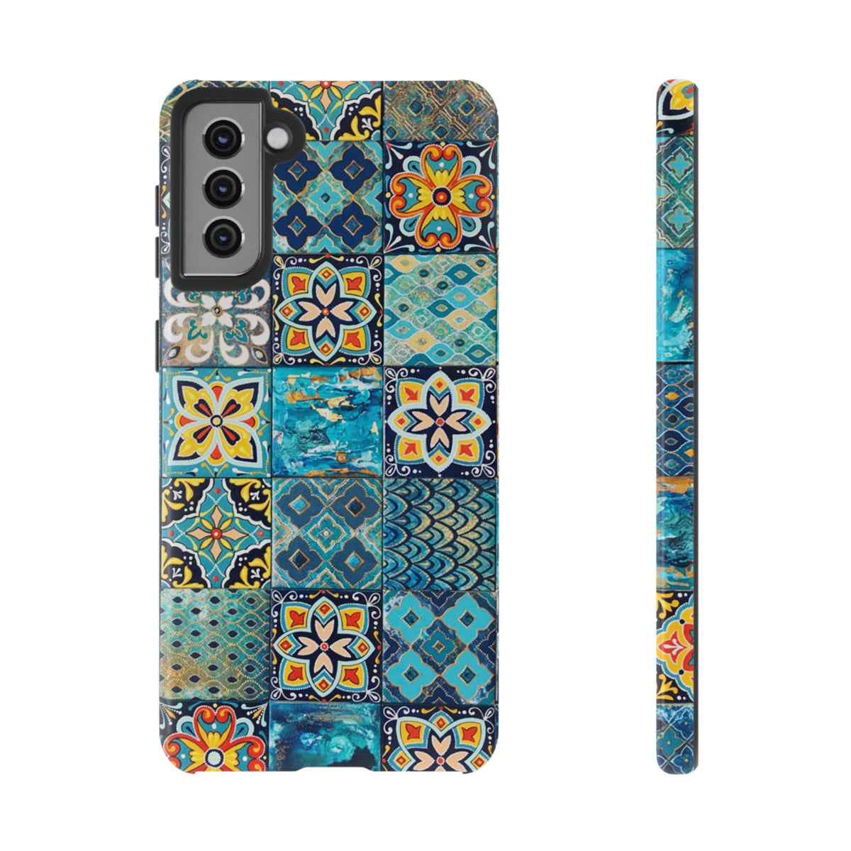 Vintage Mosaic Tile Graphic Tough Phone Cases