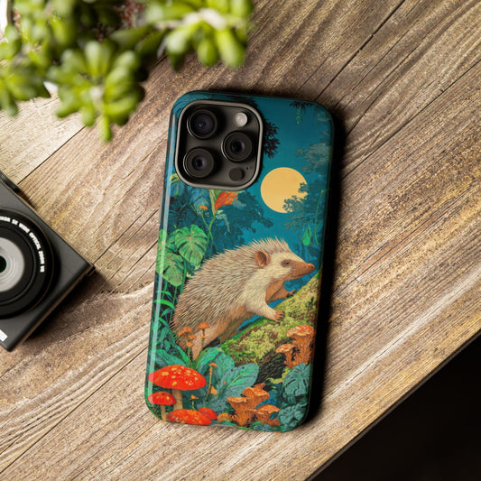 The Hedgehog - Wild Life Series Graphic Tough Phone Cases