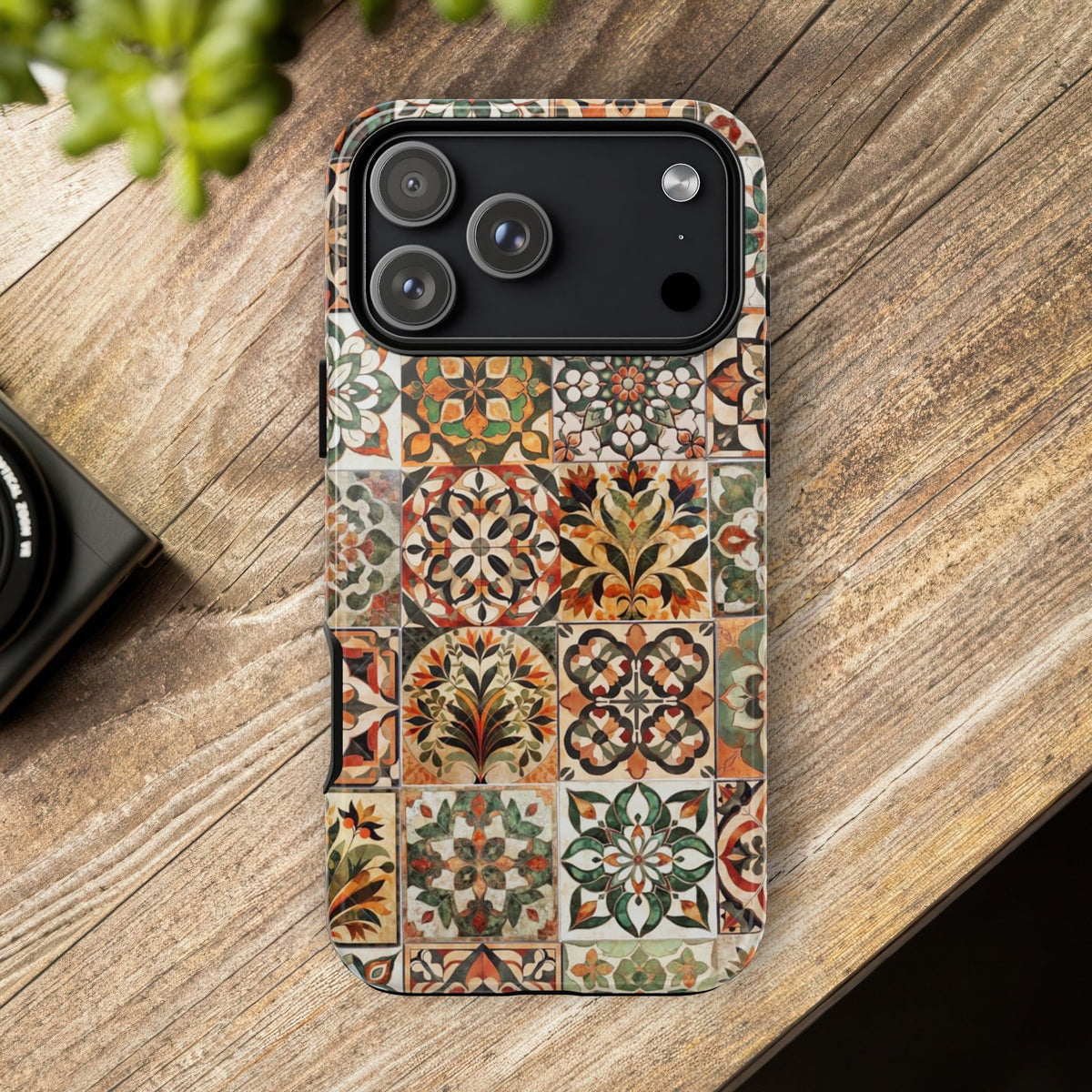 Vintage Mosaic Tile Graphic Tough Phone Cases
