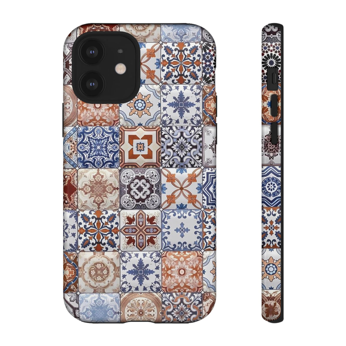 Vintage Mosaic Tile Graphic Tough Phone Cases