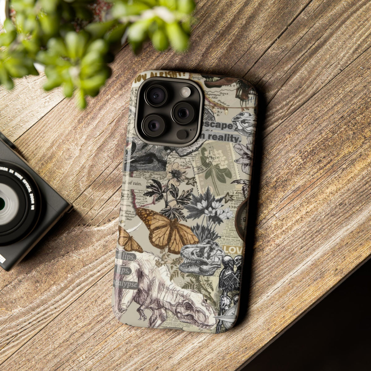 Aesthetic Dinosaur Case - Vintage Jurassic World Graphic Tough Phone Cases
