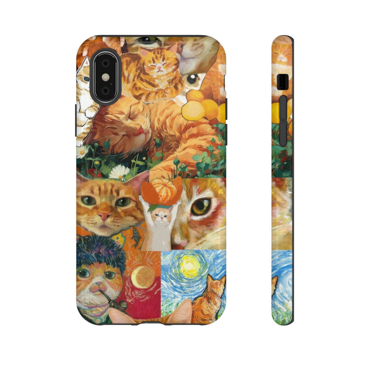Aesthetic Cats Case - Vintage Kitty Graphic Tough Phone Cases