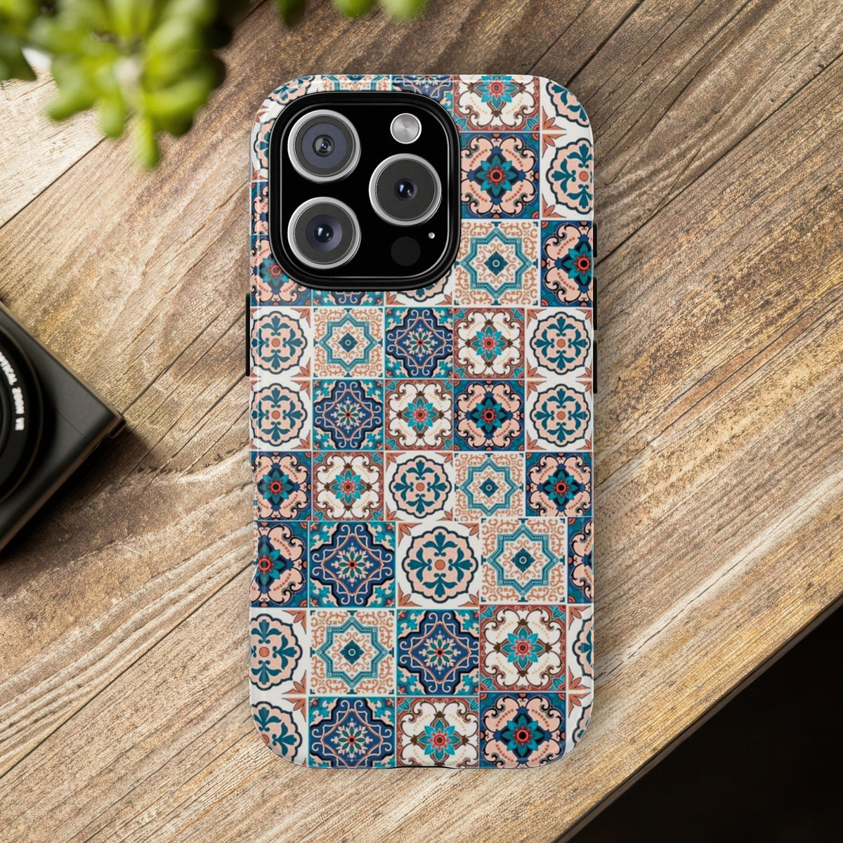 Vintage Mosaic Tile Graphic Tough Phone Cases