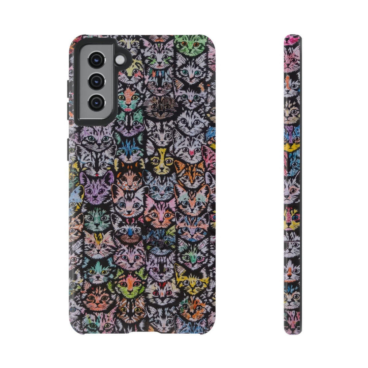 Aesthetic Cats Case - Vintage Kitty Graphic Tough Phone Cases
