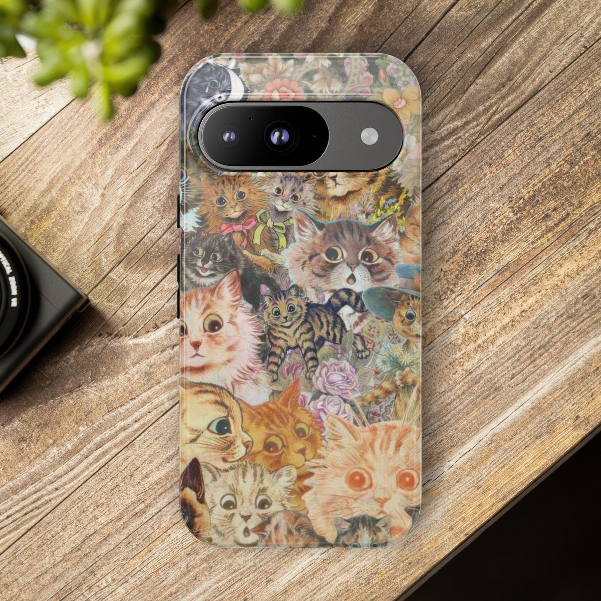 Aesthetic Cats Case - Vintage Kitty Graphic Tough Phone Cases