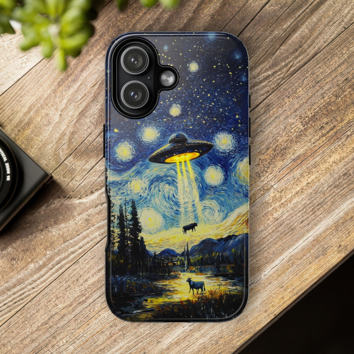 Vintage Alien UFO Graphic Tough Phone Cases