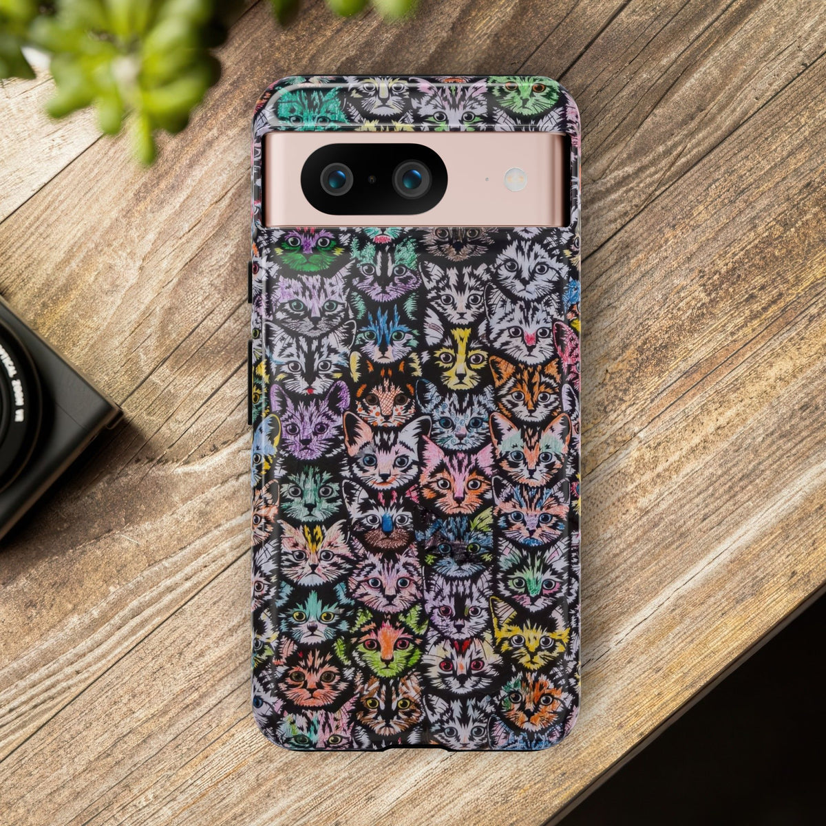 Aesthetic Cats Case - Vintage Kitty Graphic Tough Phone Cases