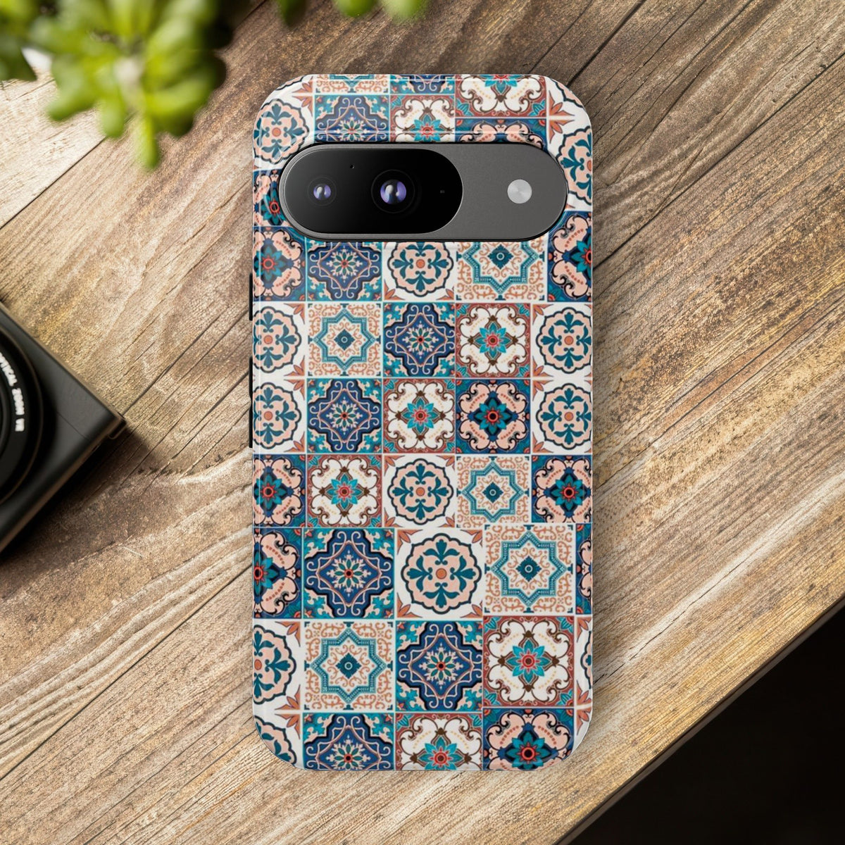 Vintage Mosaic Tile Graphic Tough Phone Cases