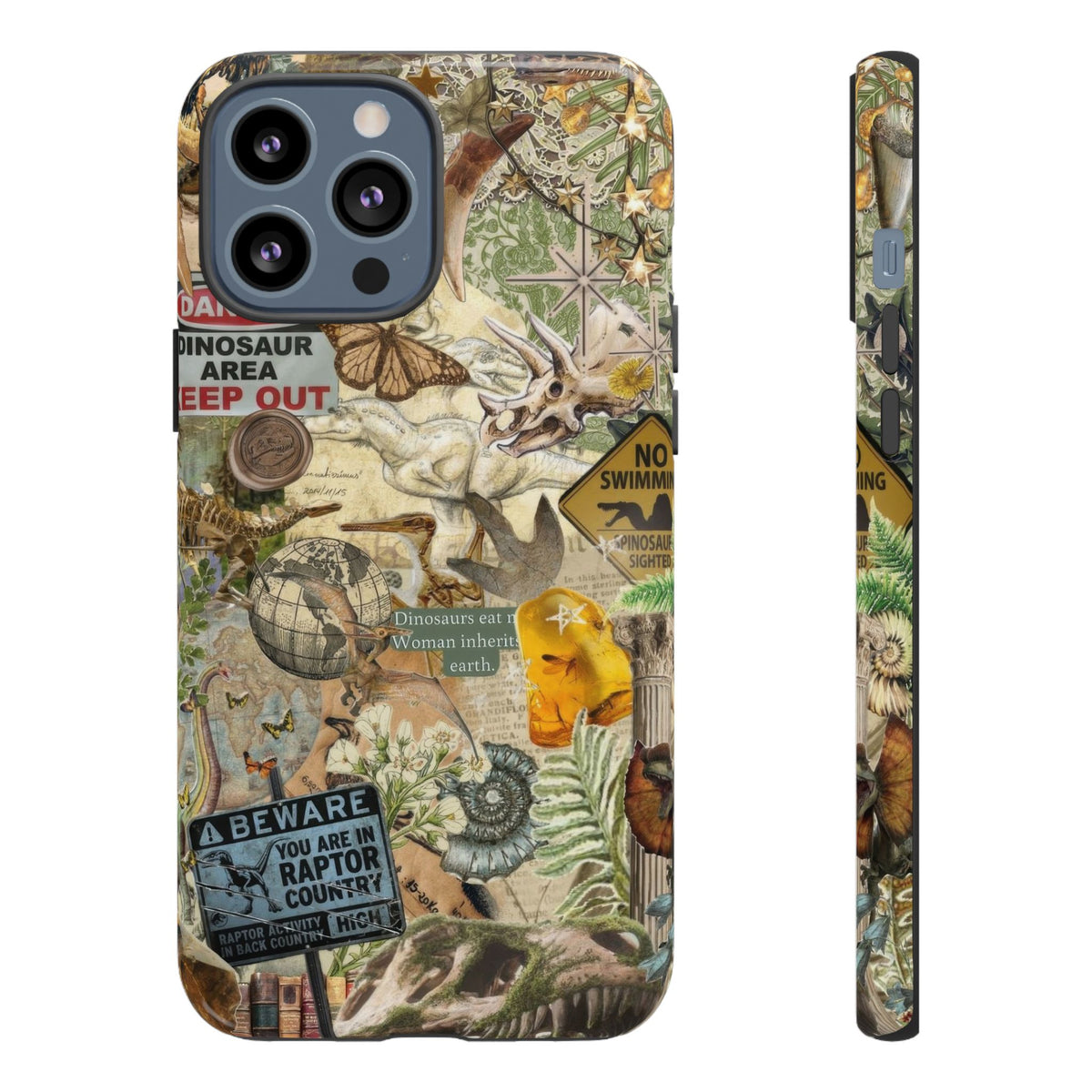 Aesthetic Dinosaur Case - Vintage Jurassic World Graphic Tough Phone Cases