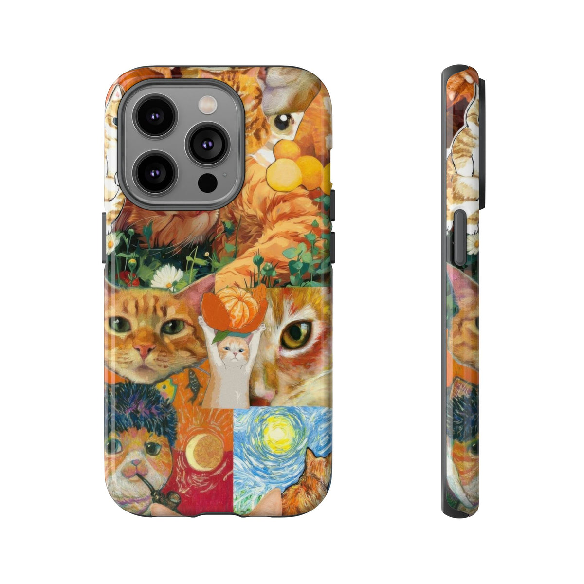 Aesthetic Cats Case - Vintage Kitty Graphic Tough Phone Cases
