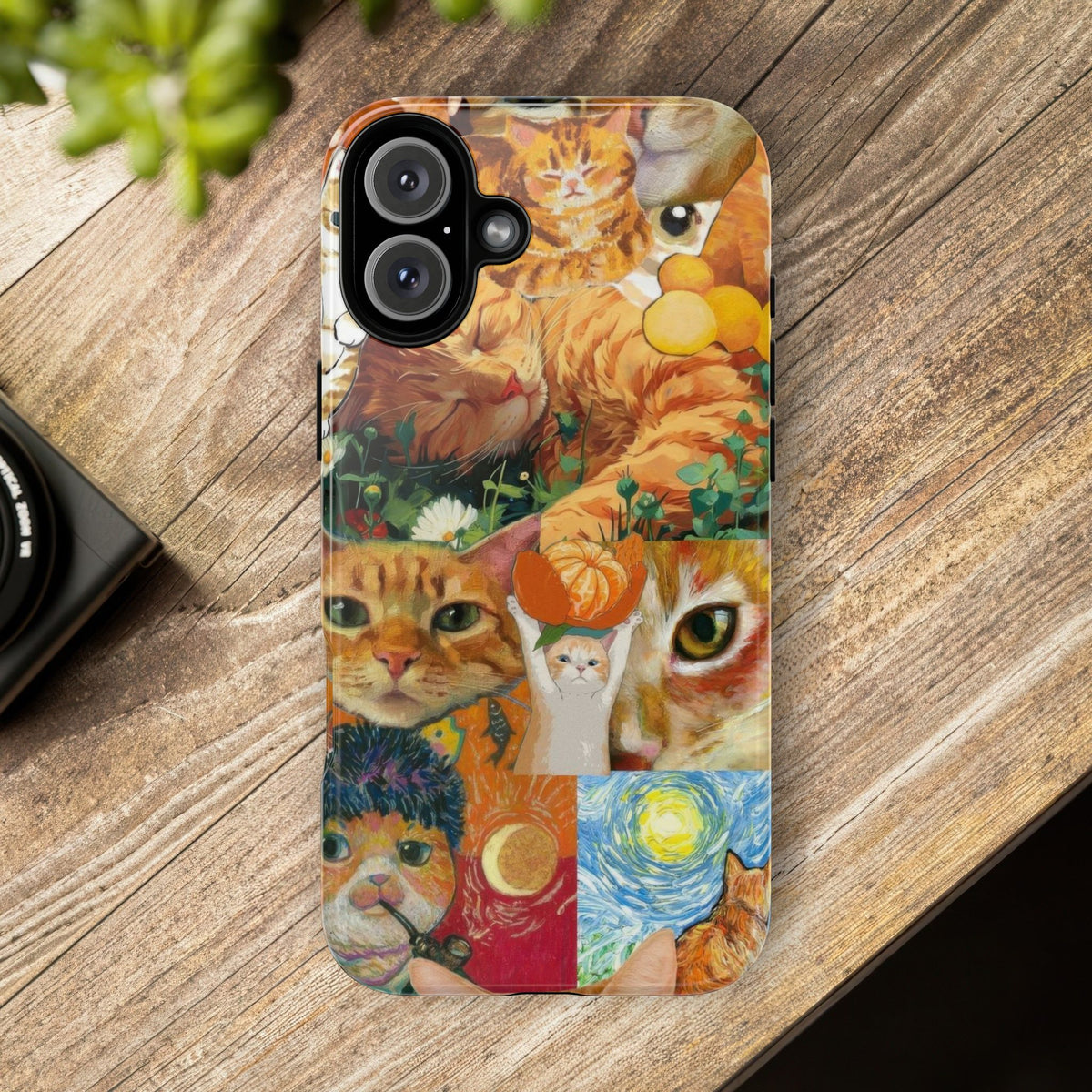 Aesthetic Cats Case - Vintage Kitty Graphic Tough Phone Cases