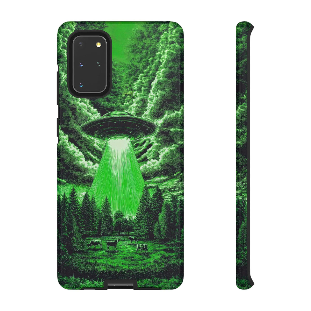 Vintage Alien UFO Graphic Tough Phone Cases