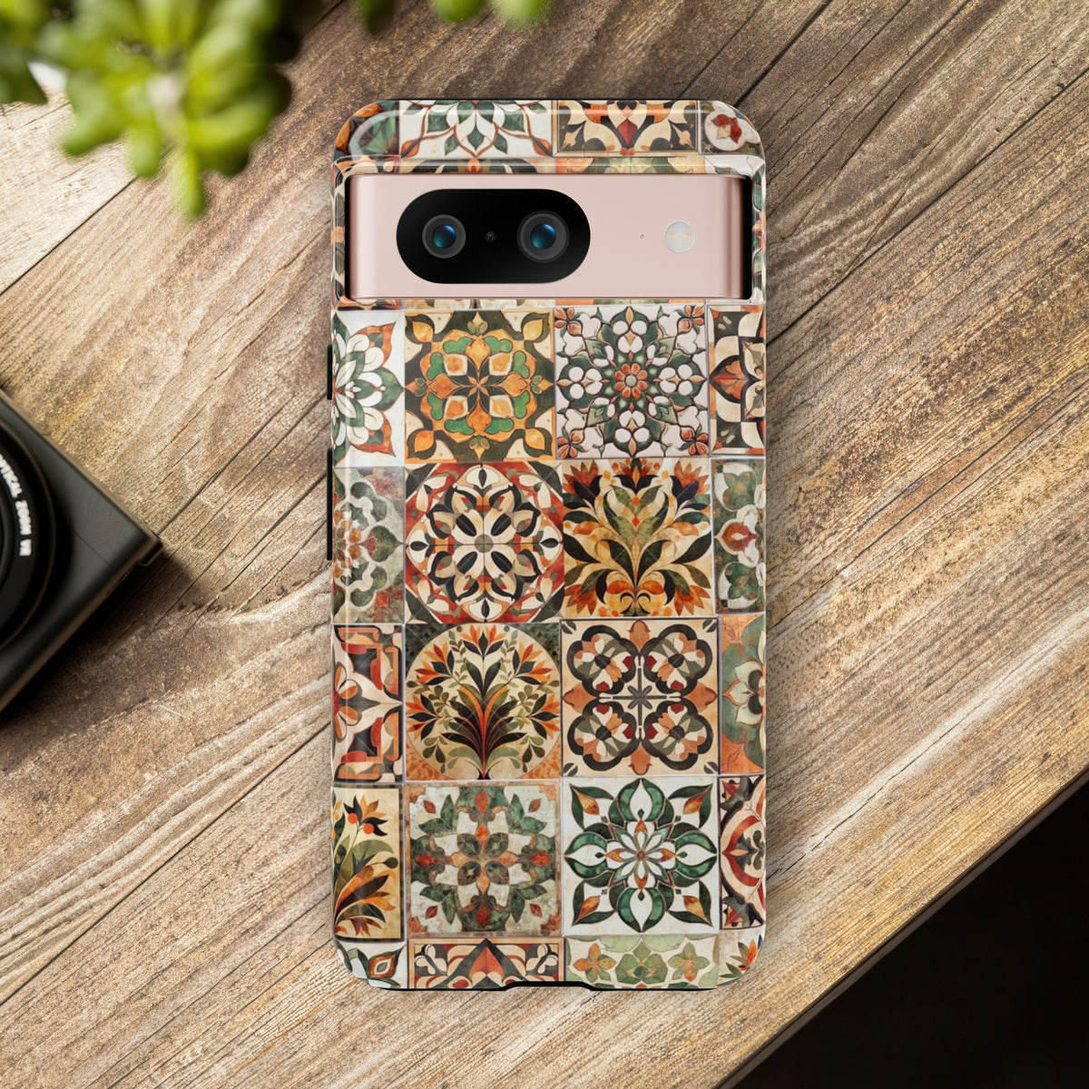 Vintage Mosaic Tile Graphic Tough Phone Cases