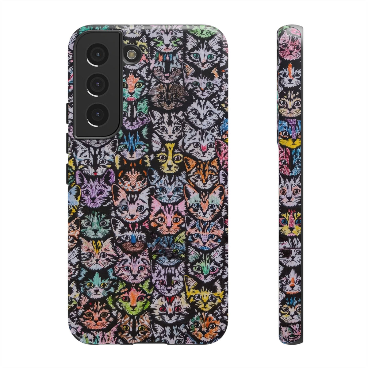 Aesthetic Cats Case - Vintage Kitty Graphic Tough Phone Cases