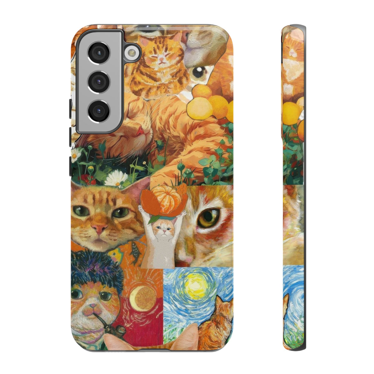 Aesthetic Cats Case - Vintage Kitty Graphic Tough Phone Cases