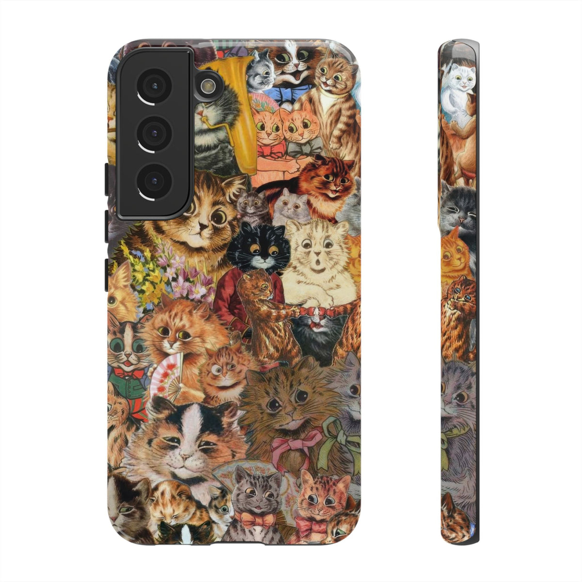 Aesthetic Cats Case - Vintage Kitty Graphic Tough Phone Cases