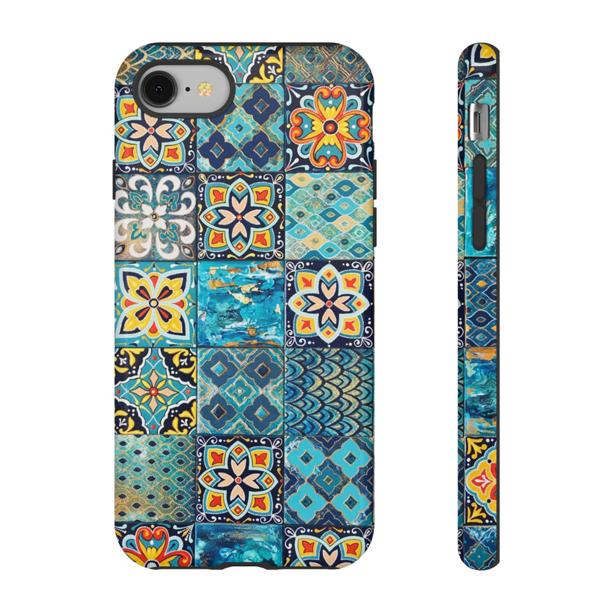 Vintage Mosaic Tile Graphic Tough Phone Cases