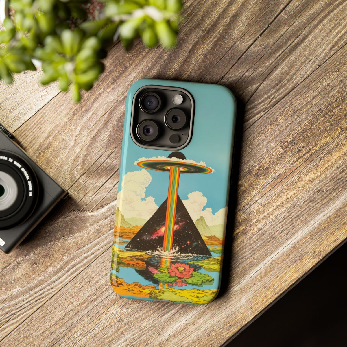 Vintage Alien UFO Graphic Tough Phone Cases