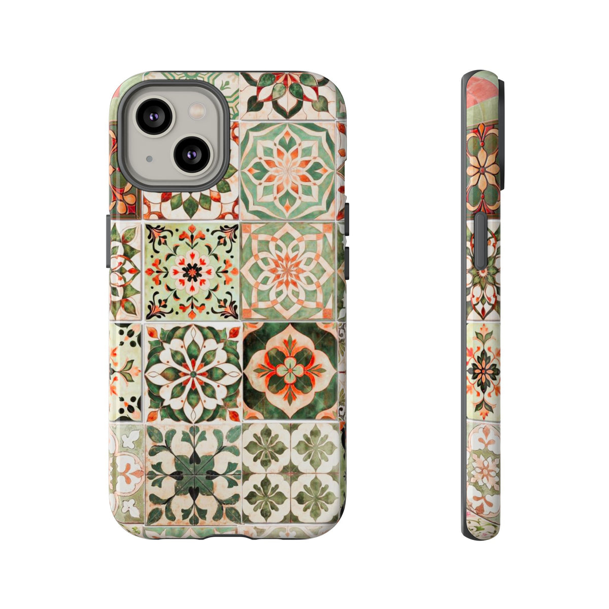 Vintage Mosaic Tile Graphic Tough Phone Cases