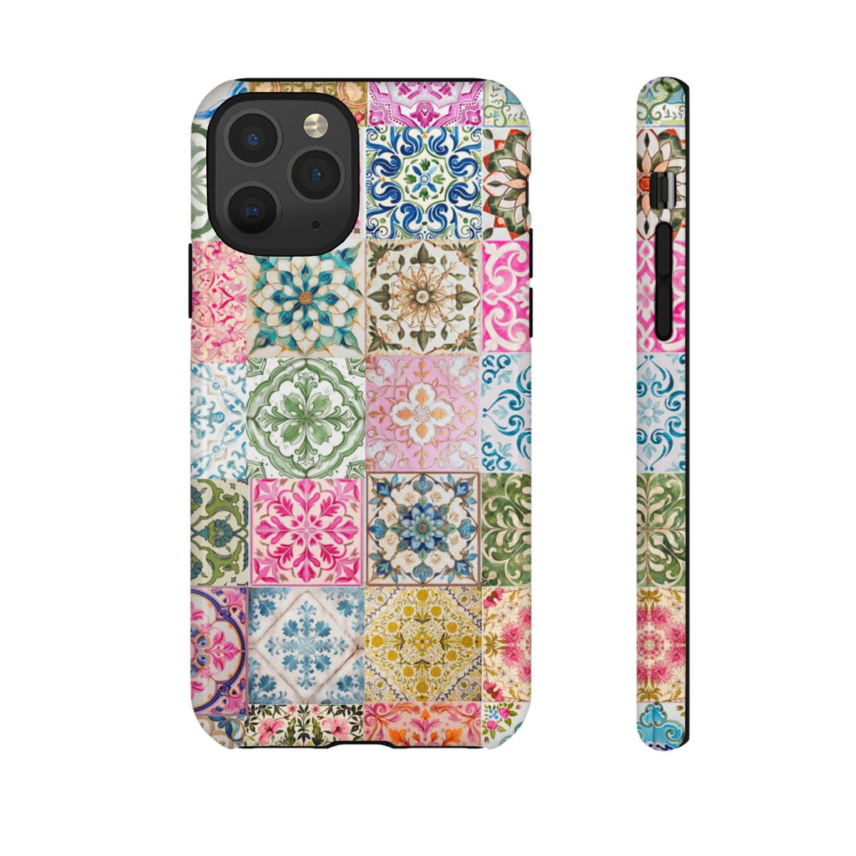 Vintage Mosaic Tile Graphic Tough Phone Cases