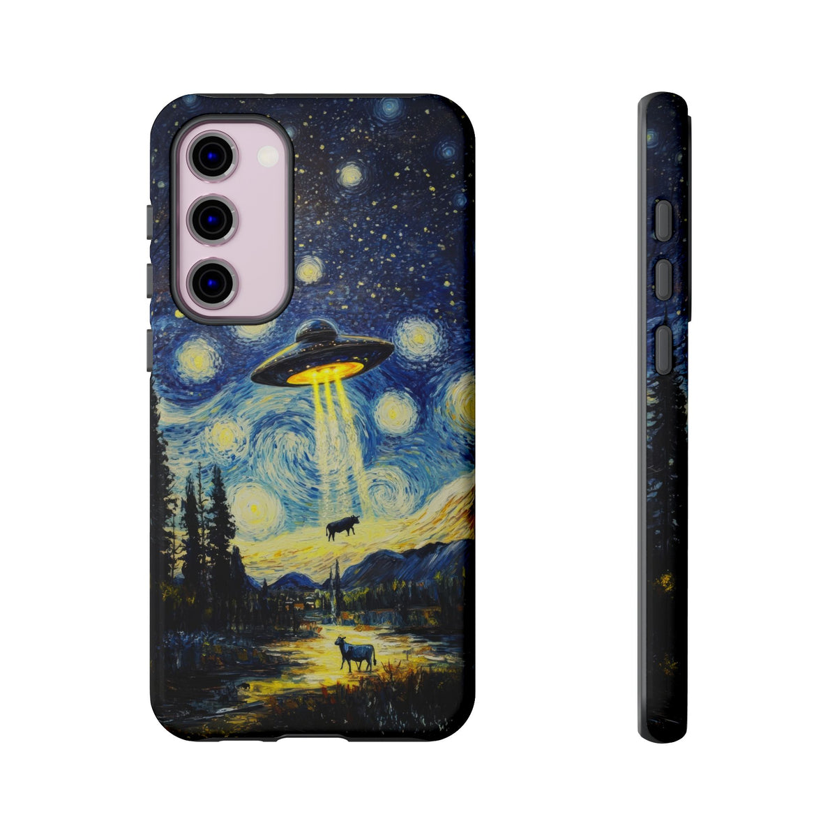 Vintage Alien UFO Graphic Tough Phone Cases