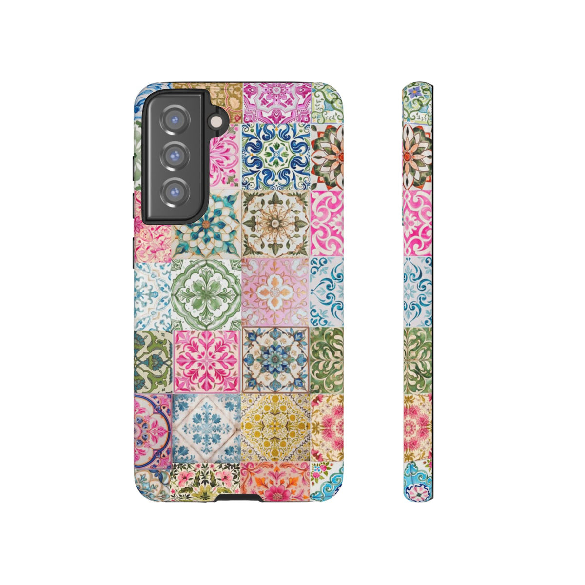 Vintage Mosaic Tile Graphic Tough Phone Cases