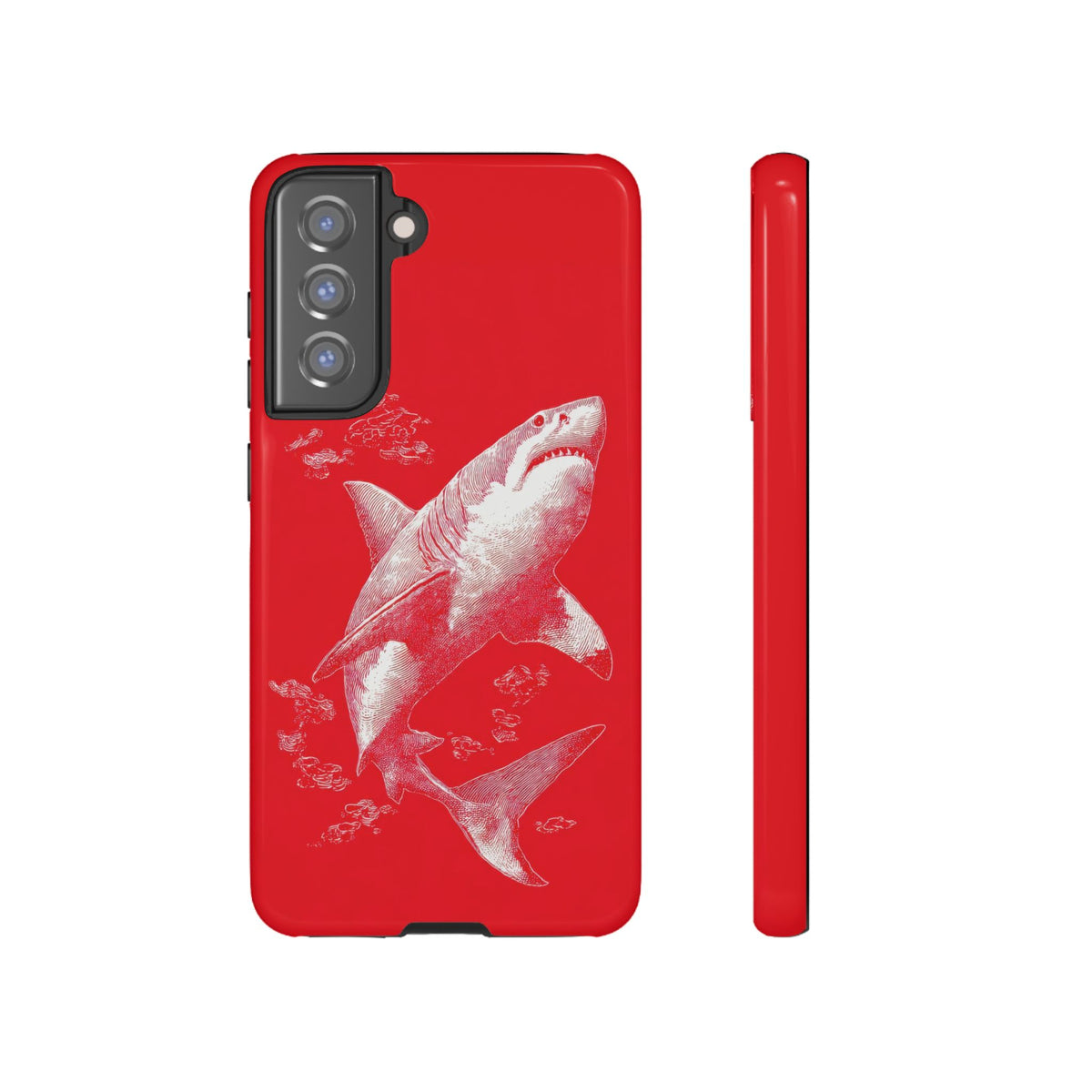 The Shark - Etching Style Series Graphic Tough Phone Cases