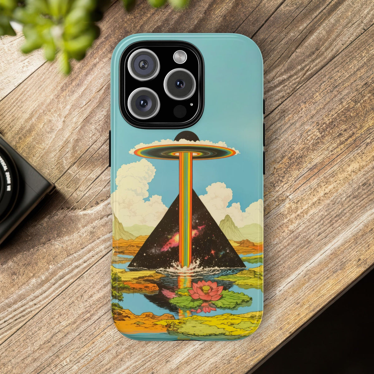 Vintage Alien UFO Graphic Tough Phone Cases