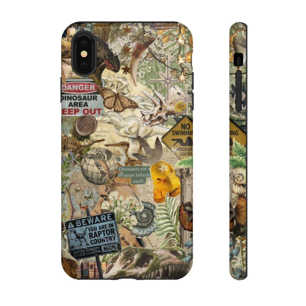 Aesthetic Dinosaur Case - Vintage Jurassic World Graphic Tough Phone Cases