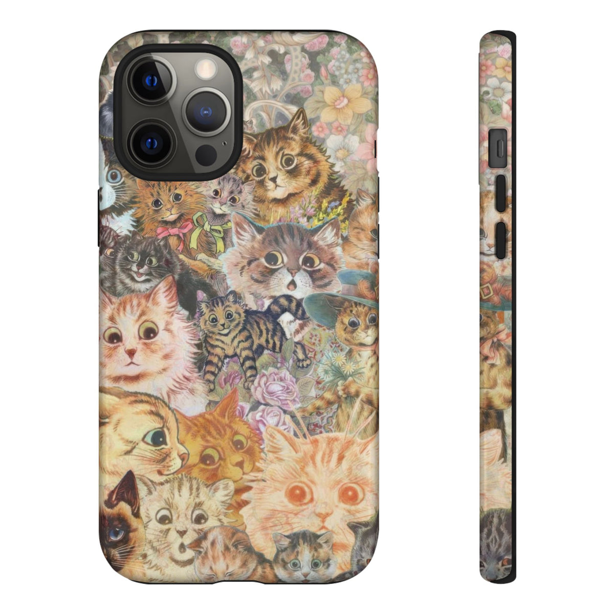 Aesthetic Cats Case - Vintage Kitty Graphic Tough Phone Cases