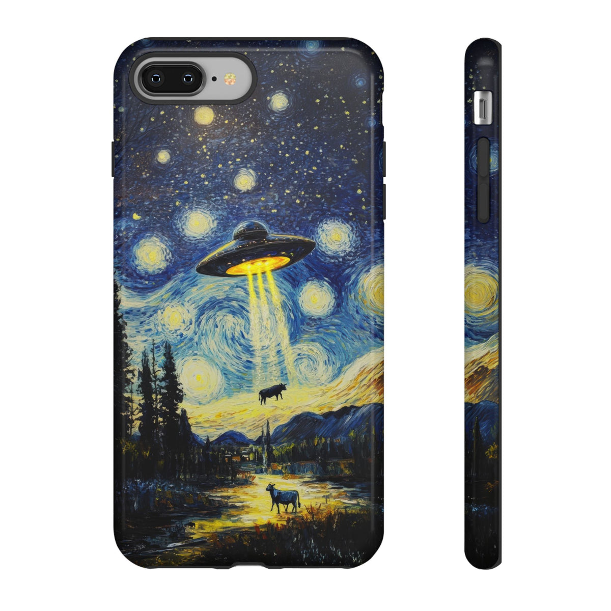 Vintage Alien UFO Graphic Tough Phone Cases