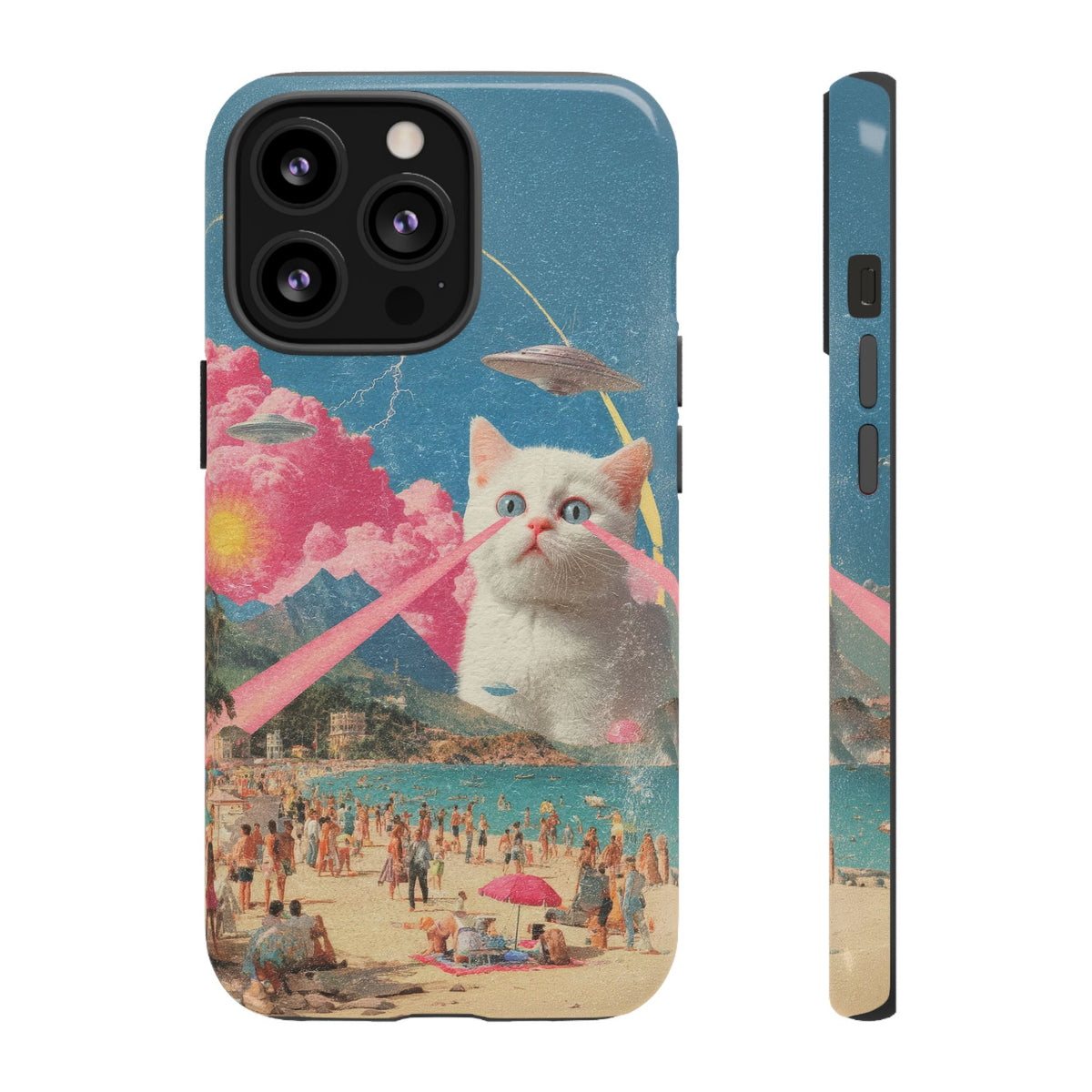 Vintage Alien UFO Graphic Tough Phone Cases