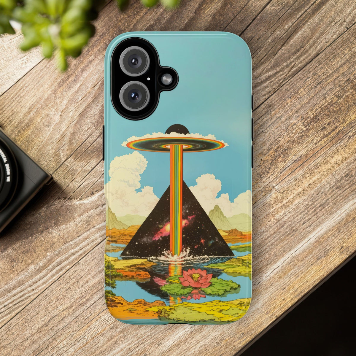 Vintage Alien UFO Graphic Tough Phone Cases