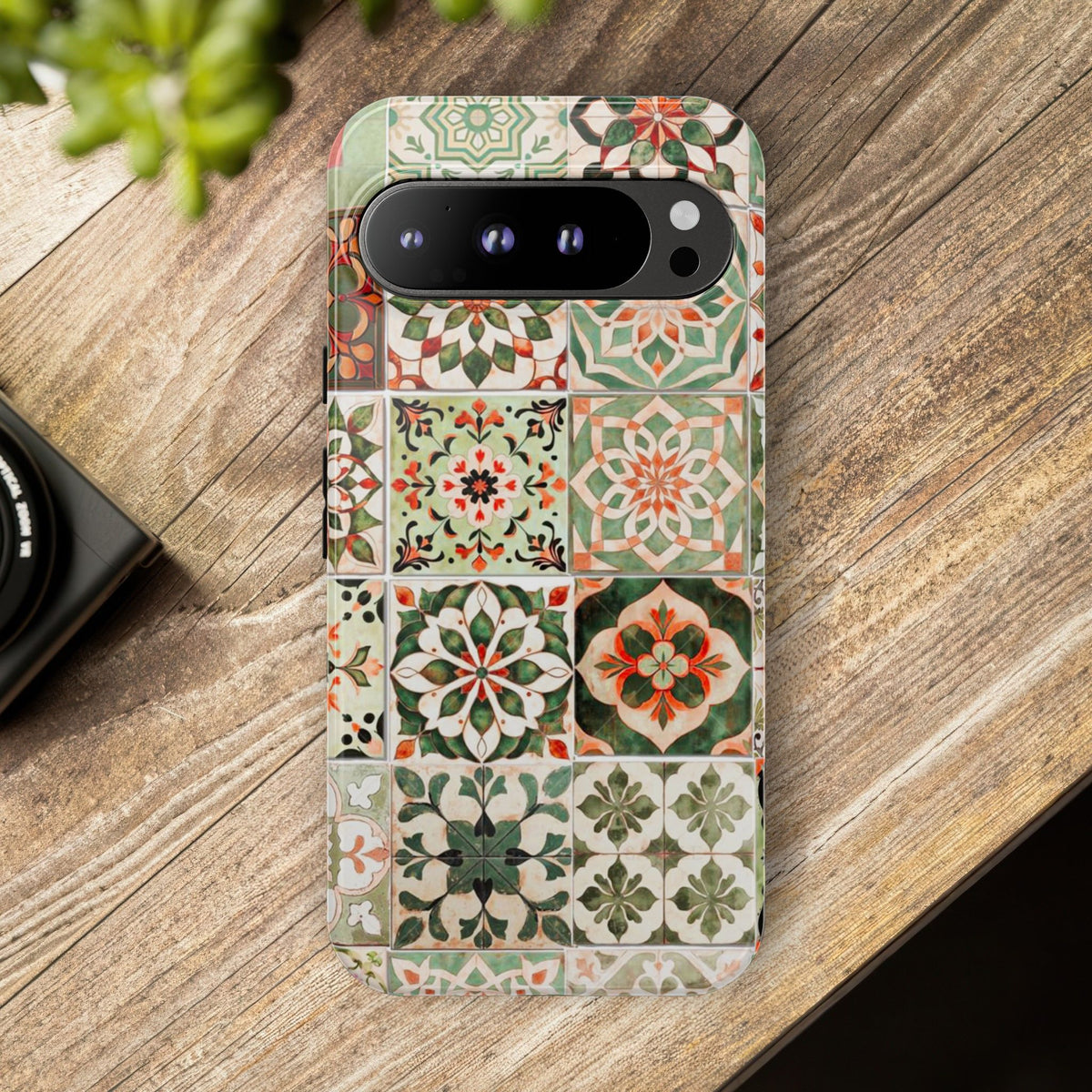 Vintage Mosaic Tile Graphic Tough Phone Cases