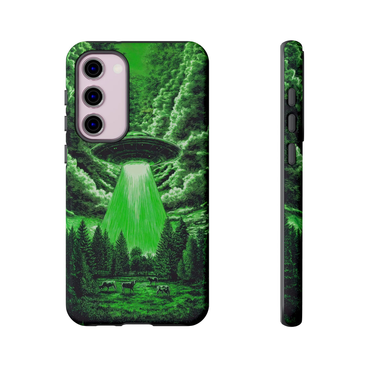 Vintage Alien UFO Graphic Tough Phone Cases