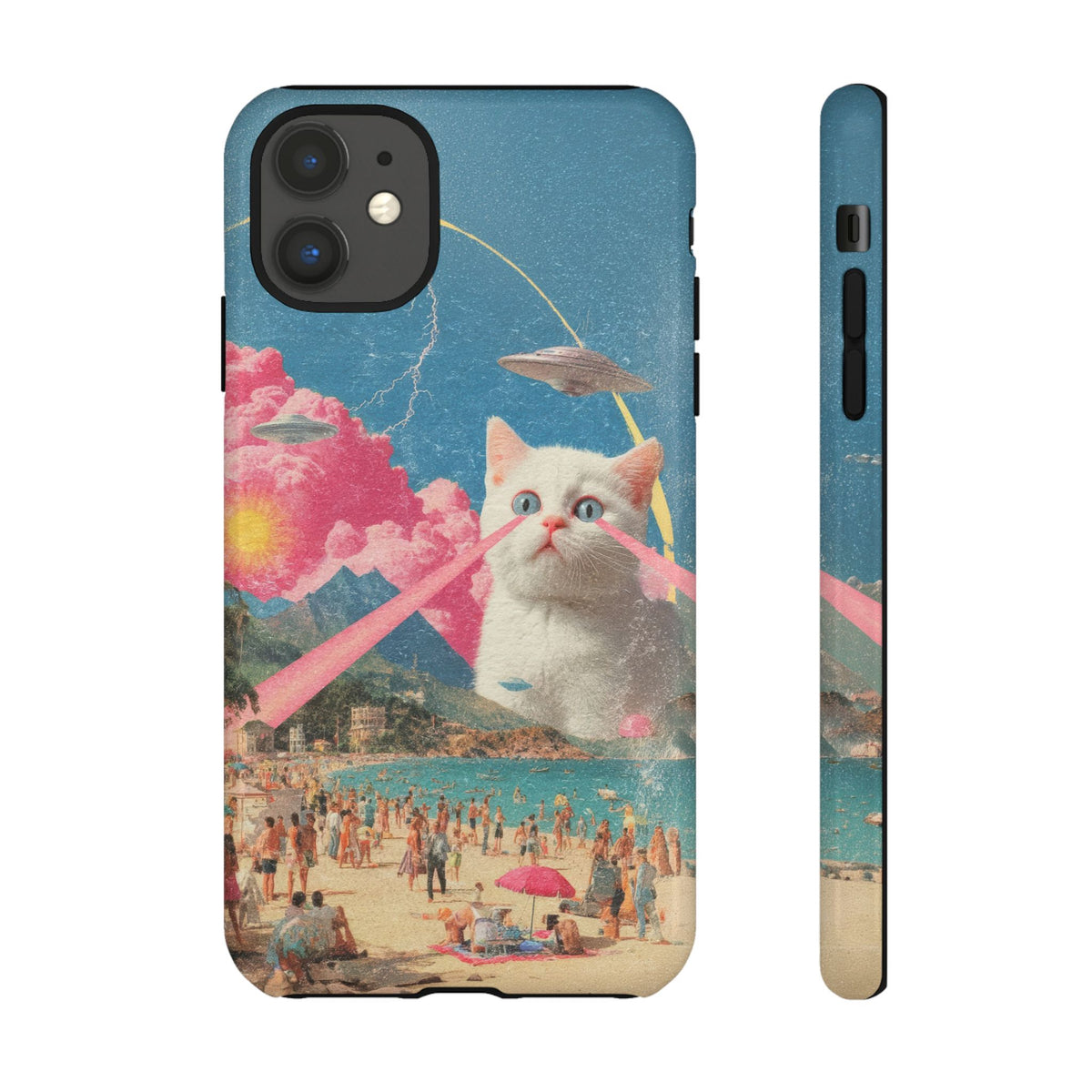 Vintage Alien UFO Graphic Tough Phone Cases
