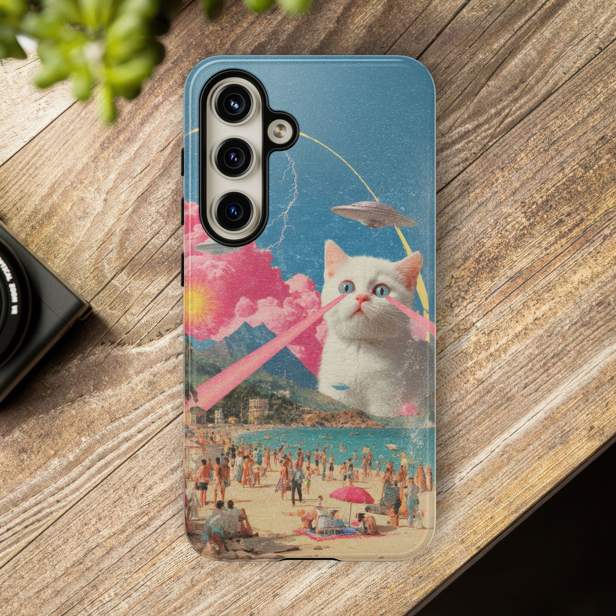 Vintage Alien UFO Graphic Tough Phone Cases