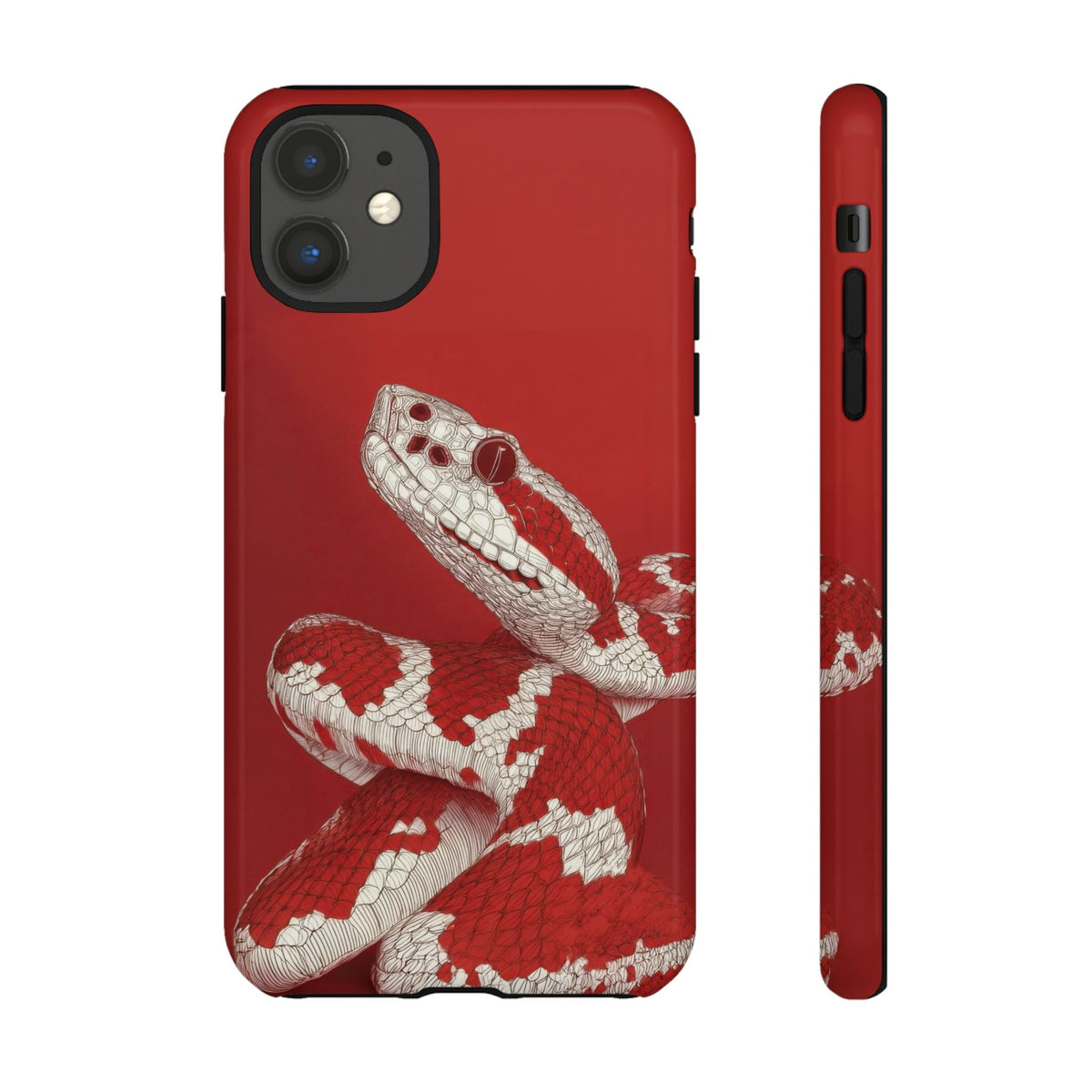 The Snake - Etching Style Series Graphic Tough Phone Cases