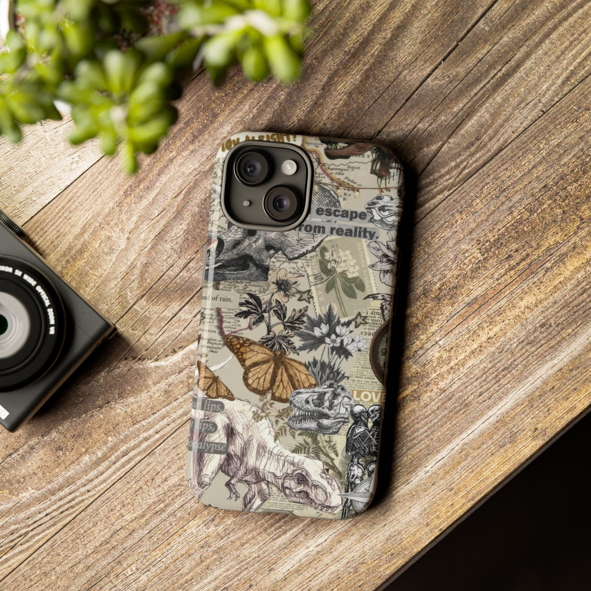 Aesthetic Dinosaur Case - Vintage Jurassic World Graphic Tough Phone Cases