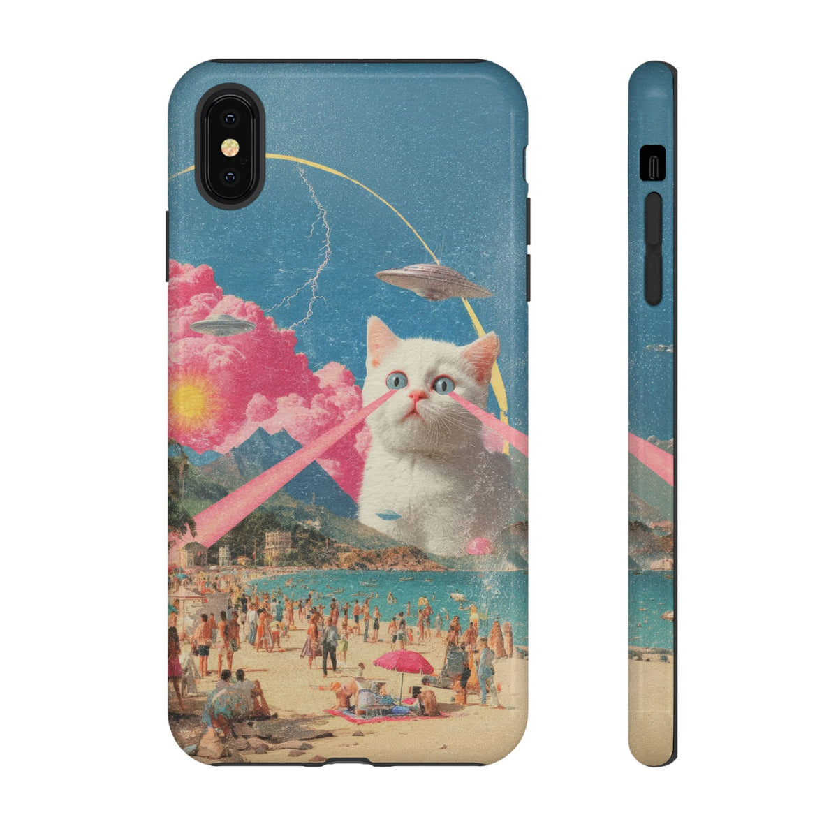 Vintage Alien UFO Graphic Tough Phone Cases